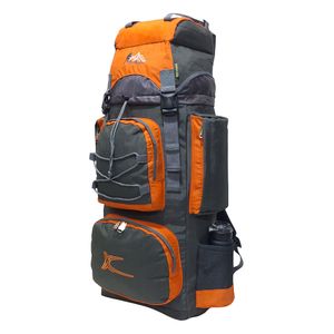 Mochila Campera Kengar Modelo N.4 Plomo - Naranja