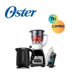TRI-COMBO OSTER LICUADORA 1,5 L + HERVIDOR Y PLANCHA GCSTBV4119