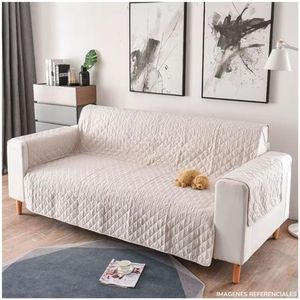 Cobertor Protector de Sofá Reversible de 2 Cuerpo Hueso