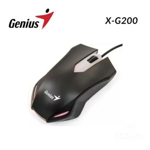 Mouse Alámbrico Genius X-G200 de 1000 DPI Conector USB - Negro