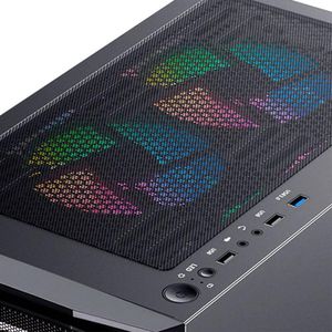 Case Antryx RX-270 USB 30 con 4 Ventiladores RGB y Panel de Vidrio Templado