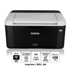 Impresora Brother HL-1212W láser monocromática Wi-Fi Negro