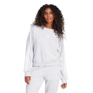 Polera Deportiva Adidas Mujer Ess 3-Stripes Jd5292 Plomo