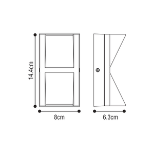 Aplique Exterior Led Lightech Kala 20W 3cct Ip65