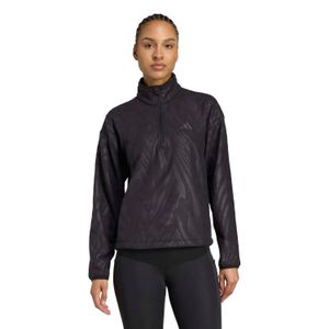 Polera Deportiva Adidas Mujer Aop Polarfleece Jn2639 Negro
