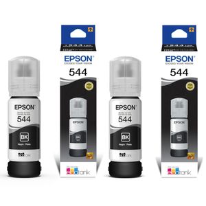 Pack De 2 Botellas De Tinta Epson Negra T544 Original