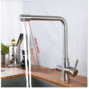 Monocomando 3 vías con opción para filtro de agua marca COBRA LJ-8015