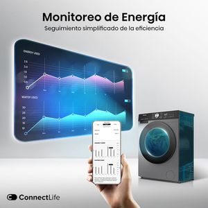 Lavaseca Hisense Carga Frontal 12/8KG WD3S1243BT Silver