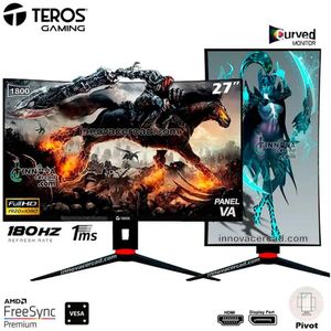 Monitor Teros TE-2766G 27 Curvo Full HD 180Hz 1MS Pivot FreeSync.