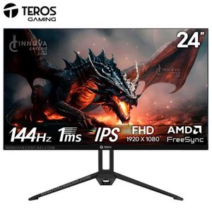Monitor TEROS  TE-2417S, 24" FHD IPS, 144Hz, 1 ms, HDMI, DP, Speakers