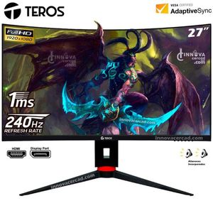 Monitor Teros Curvo TE-2764G 27 VA 240hz 1ms 1920x1080 Full HD.