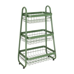 Verdulero de Metal 3 Niveles Pirámide 35,6x29,2x76,5 cm