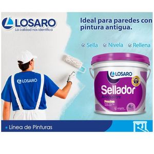 combo sellador de pared antisalitre 4Lt rodillo bandeja brocha 3p