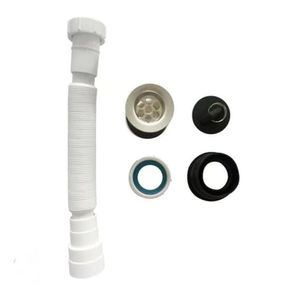 Trampa Flexible Corrugada 1 1/4" para Lavatorio de Baño de C&A