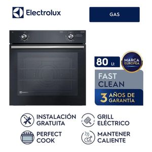 Horno Empotrable 80LT A Gas con Grill Black Electrolux OE8GL