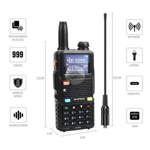 Radio Baofeng UV-5RH 10W Escanea frecuencia walkie