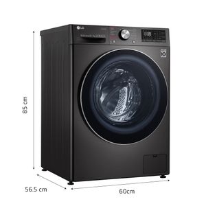 Lavaseca LG AI DD Inteligencia Artificial Carga Frontal WD12BVC2S6C 12/7 Kg Negro Acero