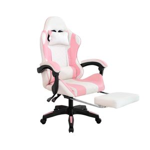 Silla Gamer Byd Reposapies Negro-Rosa Ofideas