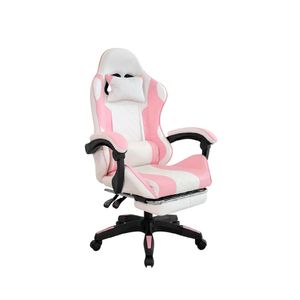Silla Gamer Byd Reposapies Negro-Rosa Ofideas