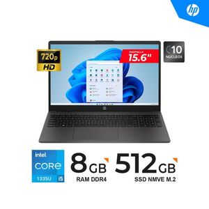 LAPTOP HP 250 G10 15.6 HD CORE I5-1335U  8GB DDR4  512GB SSD  FREEDOS