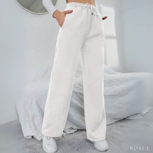 Pantalón Buzo de Franela con Bolsillos Mujer