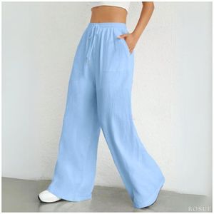 Pantalón holgado con cordón en la cintura fresco