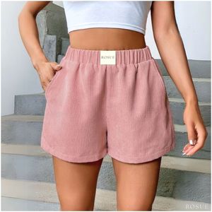 Short corduroy casual Rosue con bolsillos