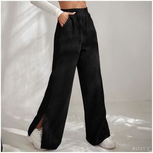 Pantalón corduroy elegante mujer