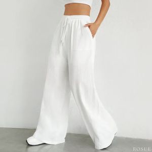 Pantalón holgado con cordón en la cintura fresco