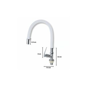Llave de Lavadero Flexible blanco