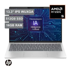 Laptop HP Pavilion Aero 13-BG0002LA 13.3”, AMD Ryzen 5 8640U AI, 16GB, 512GB SSD, Windows 11 Español