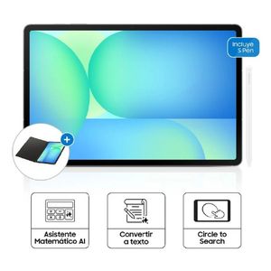 Tablet Samsung Galaxy Tab S10 FE+ SM-X620 13.1 WiFi 8GB 128GB S-Pen Gris, Incluye Cover original