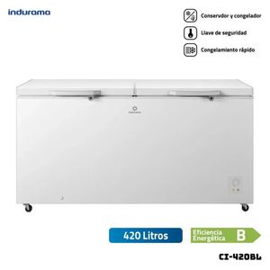 CONGELADOR INDURAMA 420 L BLANCO CROMA - CI-420BL
