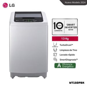 LAVADORA LG TURBODRUM 13 KG CARGA SUPERIOR GRIS - WT13DPBK + LICUADORA OSTER BLSTKAGRPB