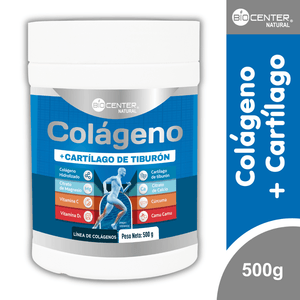 Colágeno más Cartílago de Tiburón Biocenter Natural x 500 G