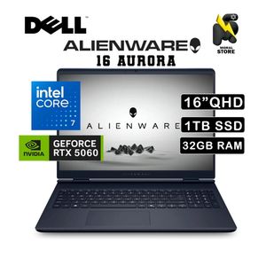 DELL ALIENWARE 16 AURORA INTEL CORE 7 -240H DISCO 1TB SSD 32 GB RAM  RTX 5060  16 QHD