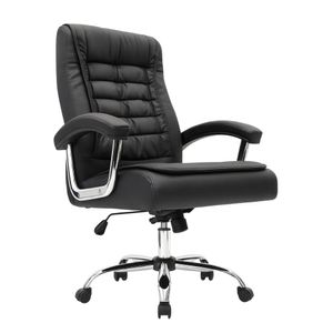 SILLA DE OFICINA PRESIDENCIAL ERGONÓMICA - SHINY SG NEGRO
