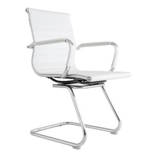 SILLA DE OFICINA GERENCIAL FIJA ERGONÓMICA - BOSS BLANCO