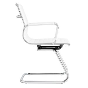 SILLA DE OFICINA GERENCIAL FIJA ERGONÓMICA - BOSS BLANCO