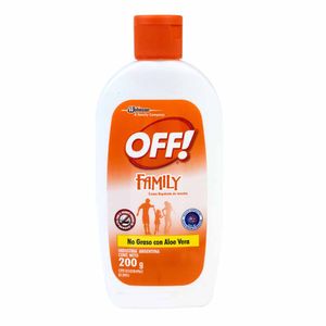 Repelente en Crema OFF Family Frasco 200g