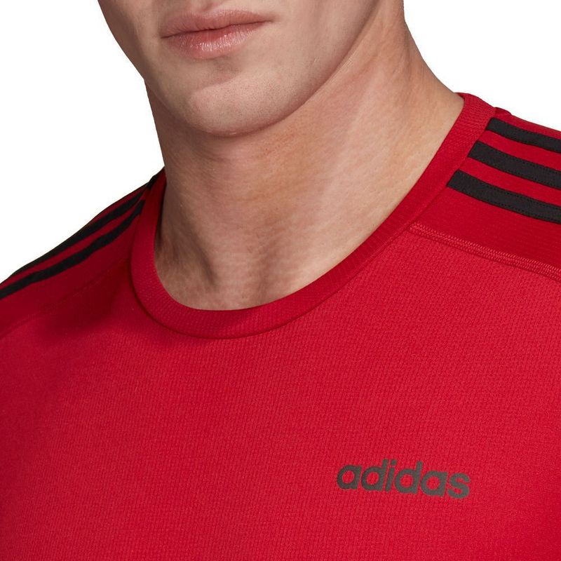 polo rojo adidas