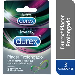 Preservativos DUREX Placer Prolongado Caja 3un