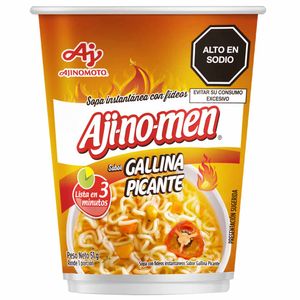 Sopa instantánea AJINOMEN Gallina Picante Vaso 51g