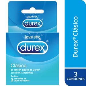 Preservativos DUREX Clásico Caja 3un