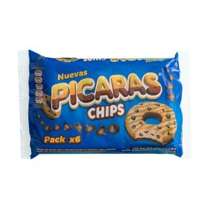 Galletas PICARAS Chips Paquete 6un