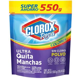 Quitamanchas CLOROX Ropa Color 5 Beneficios Doypack 550g