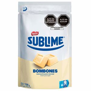 Bombones SUBLIME Chocolate Blanco Doypack 136g