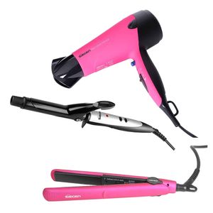 Combo SIEGEN Alisadora SG-3515I+ Secadora 3025F Fucsia+ Onduladora SG 2411