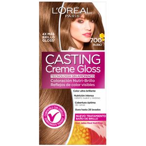 Tinte para Cabello CASTING Creme Gloss 700 Rubio Mediano Caja 1un