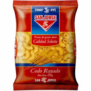 Fideos Codo Rayado SAN JORGE Bolsa 250g